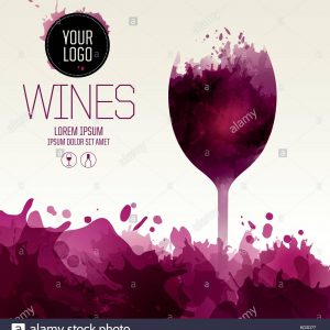 Template Design Suitable For Wine List Wine Tasting Invitation Or