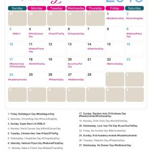 The 2019 Social Media Holiday Calendar Make A Website Hub