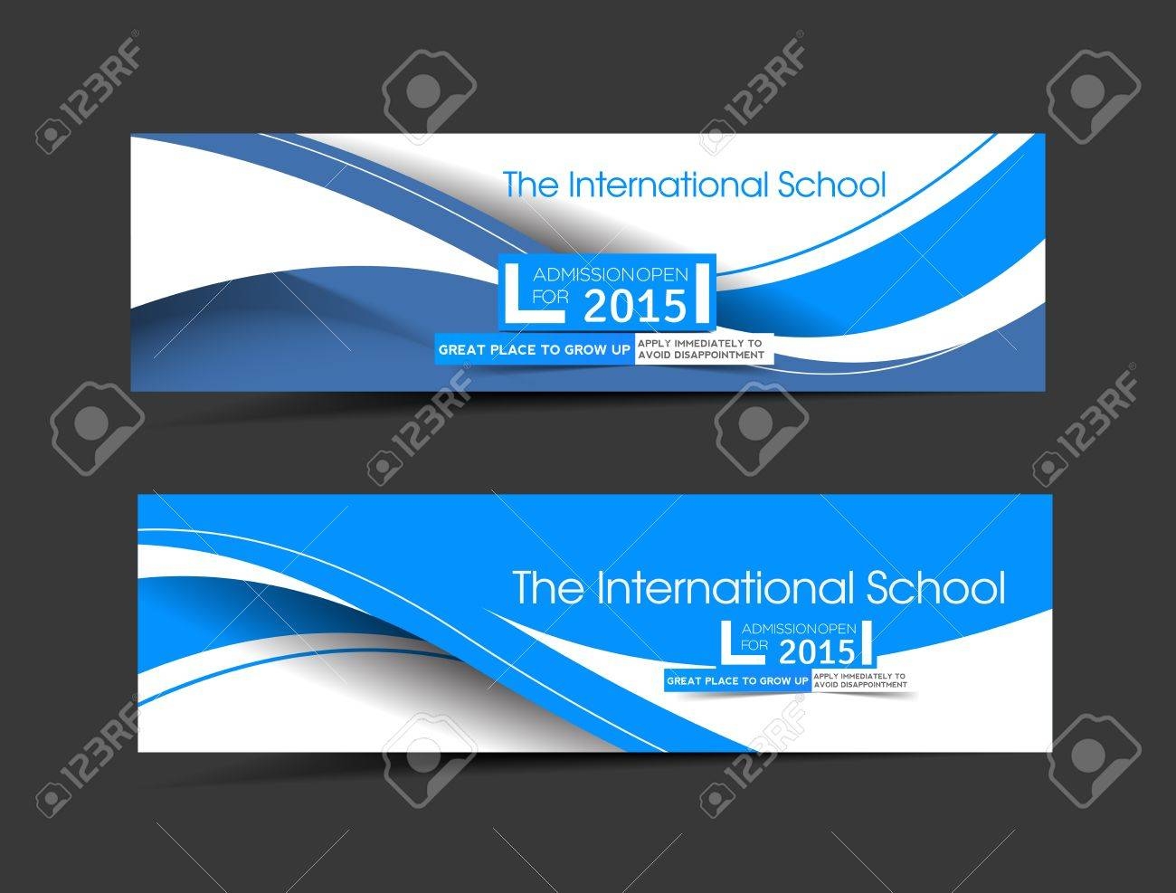 The International School Banner Template For Advertising Use Royalty 