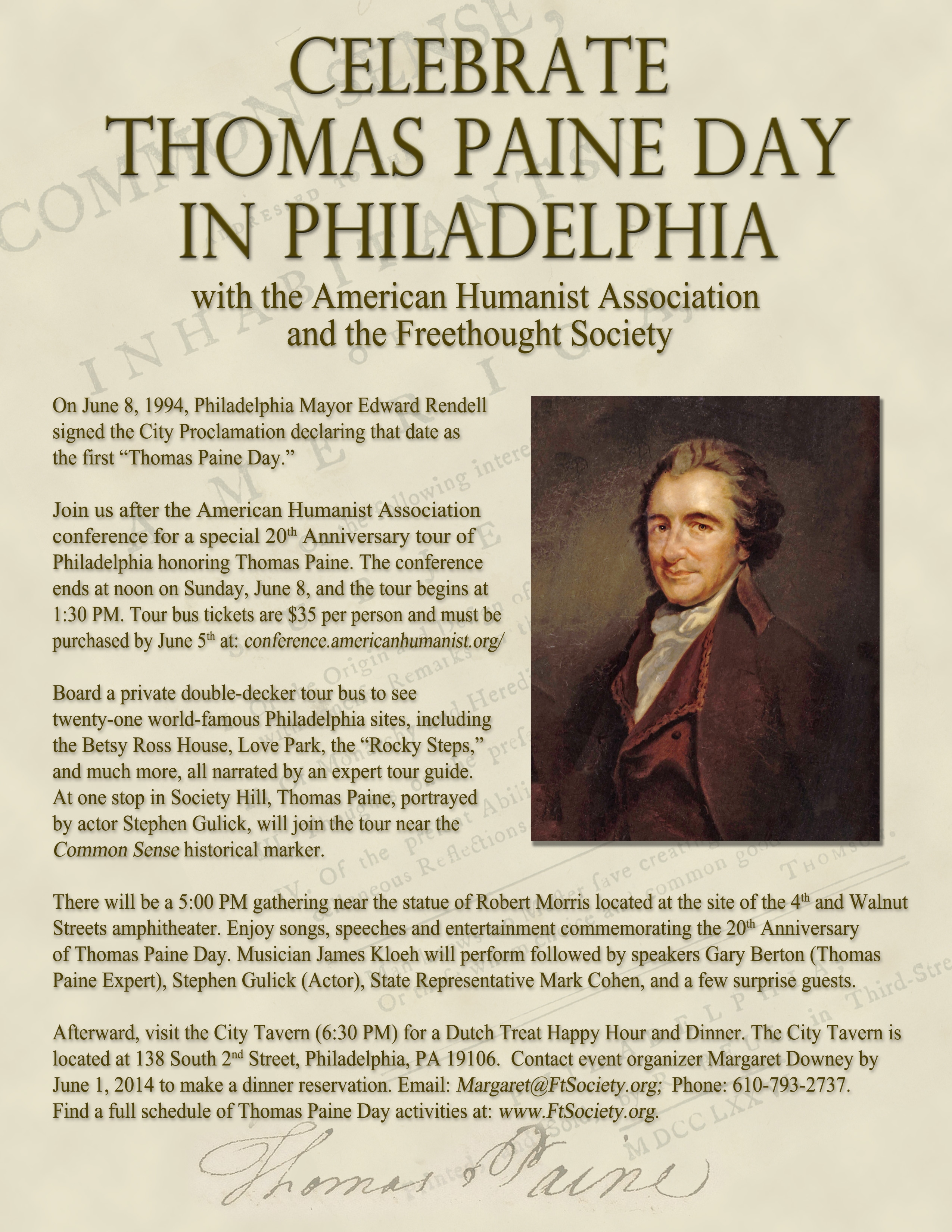 Thomas Paine The Freethought Society 