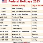 Us Federal Holidays 2023