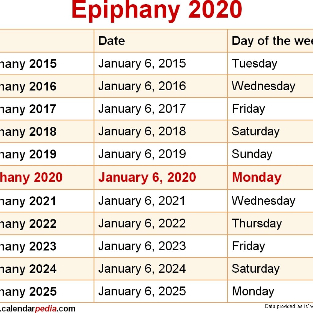 When Is Epiphany 2020 2021 Dates Of Epiphany