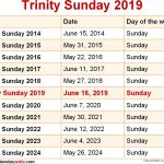 When Is Trinity Sunday 2019 2020 Dates Of Trinity Sunday