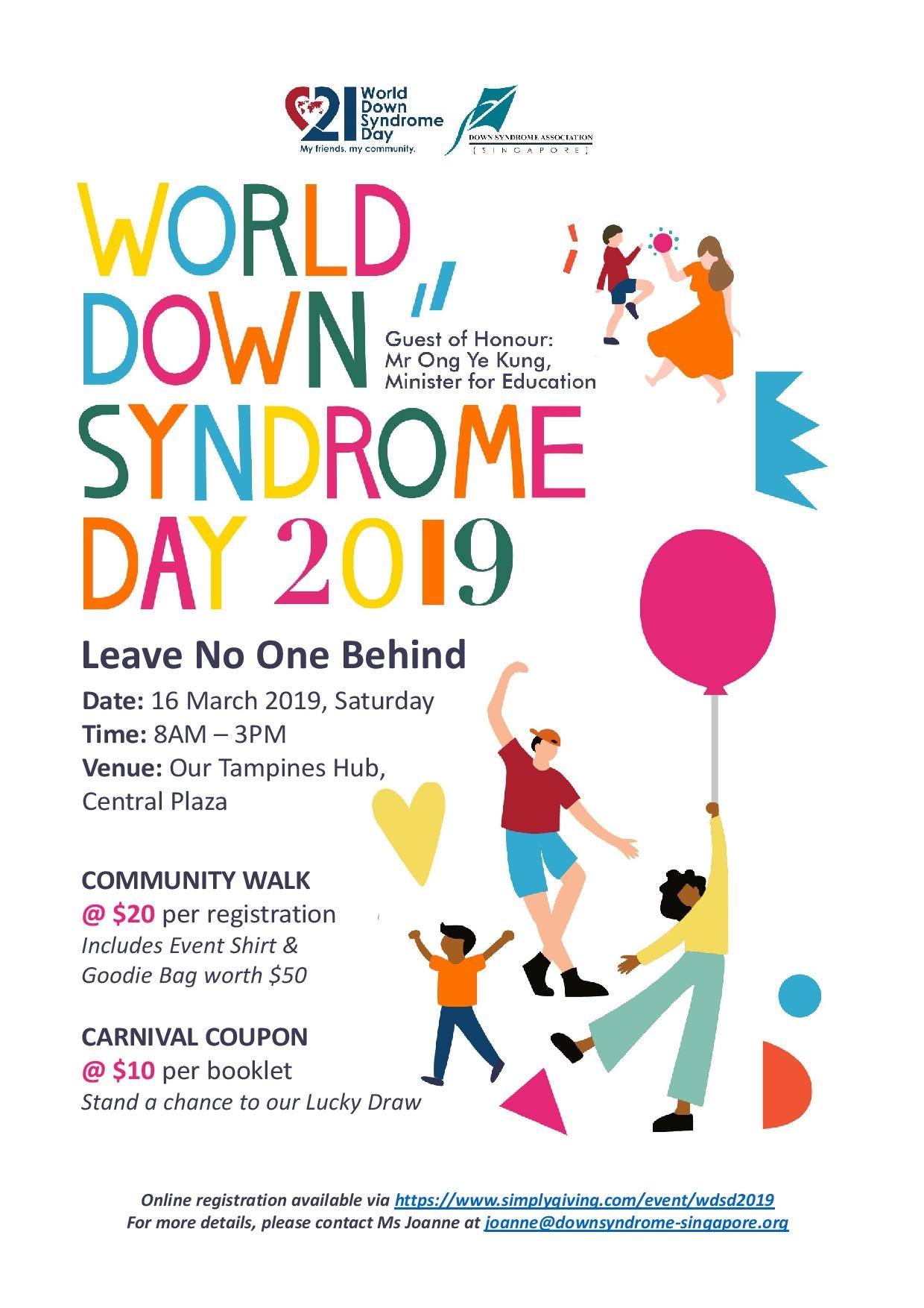 World Down Syndrome Day 2019 Singapore World Down Syndrome Day 