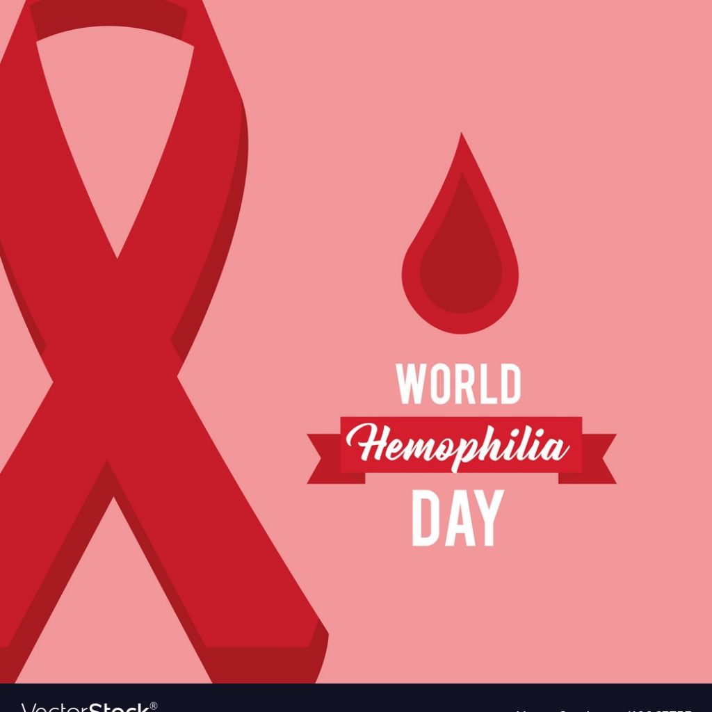 World Hemophilia Day Celebration Medical Vector Image