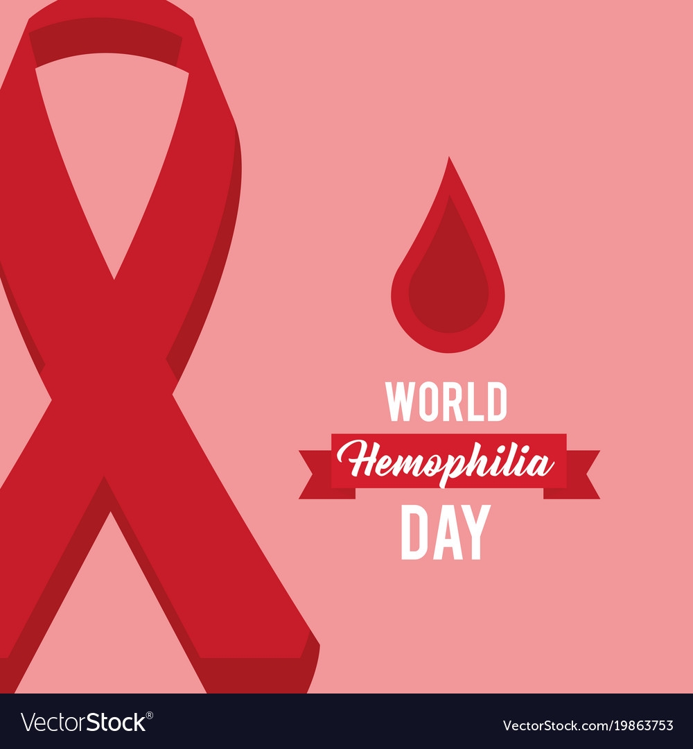 World Hemophilia Day Celebration Medical Vector Image