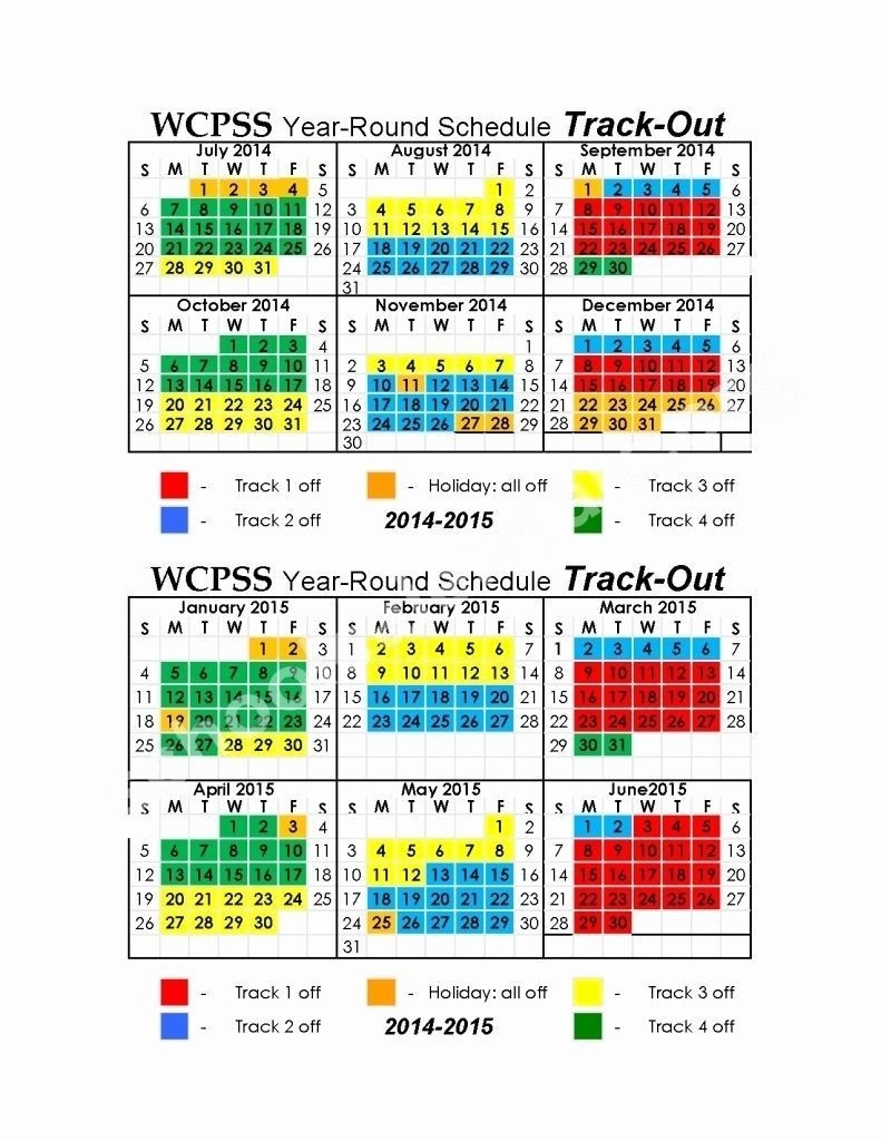 Year Round Calendar 2018 16 Wake County Qualads