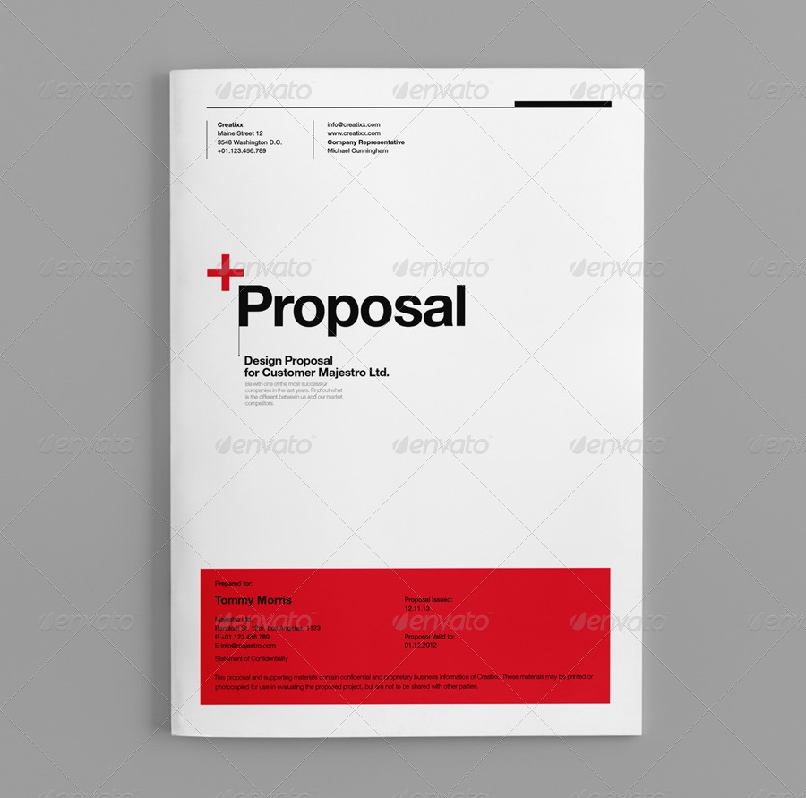 012 Microsoft Word Proposal Template Cover