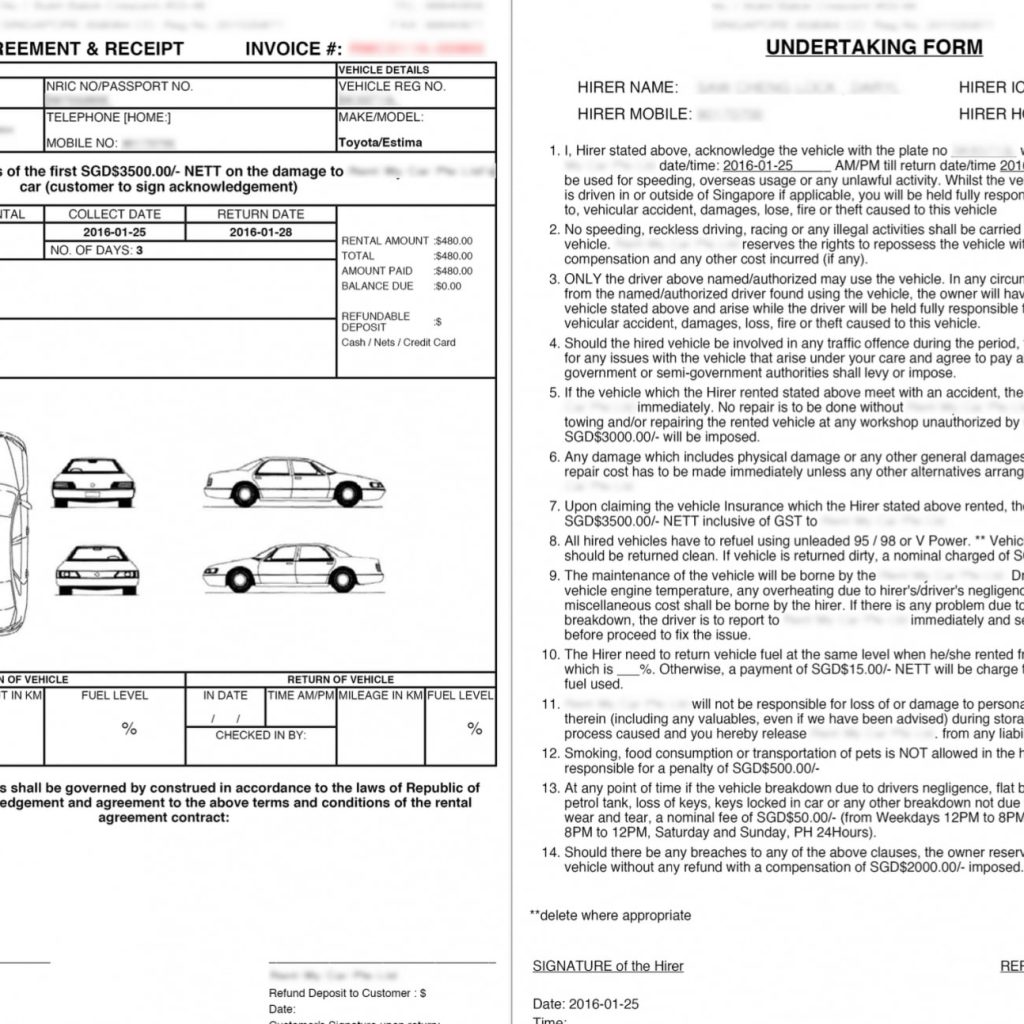 10 Car Rental Agreement Examples Pdf Word Examples