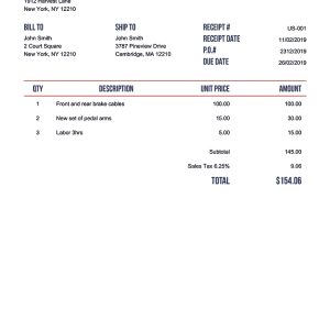 100 Free Receipt Templates Print Email Receipt Free Downloads