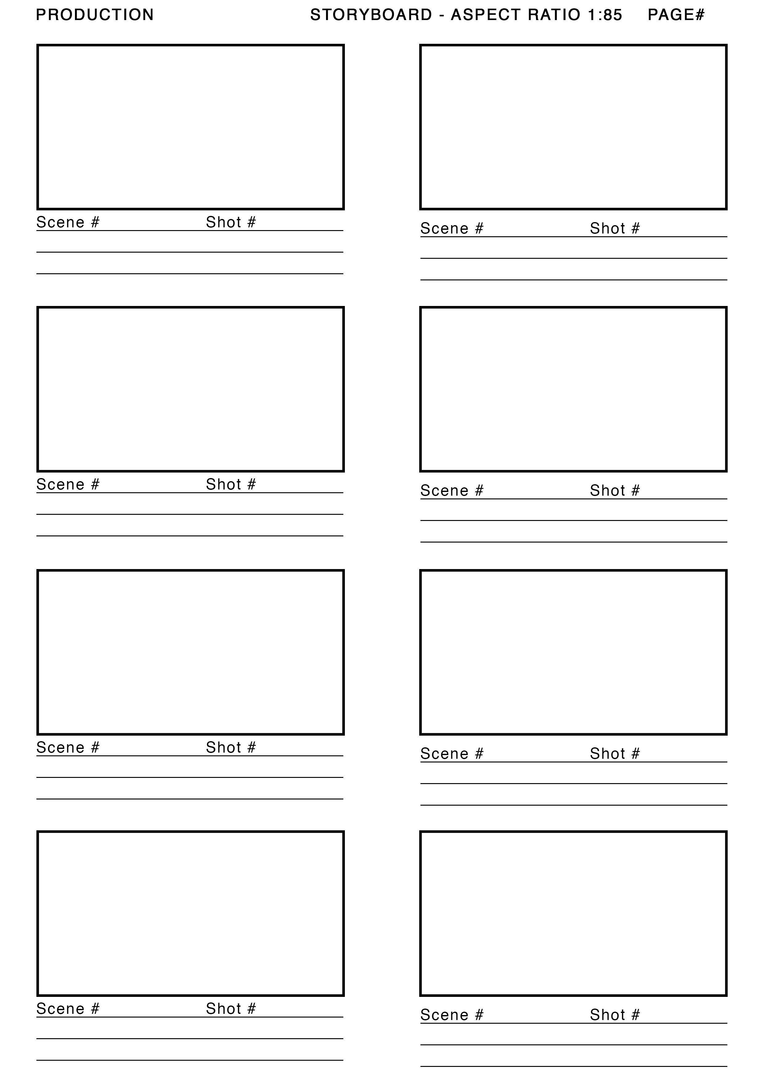 185 Aspect Ratio Storyboard Template Google Search Useful