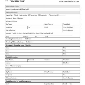 20 Business Credit Application Form Template New 30 Awesome Business