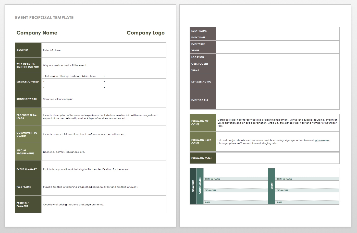 21 Free Event Planning Templates Smartsheet 