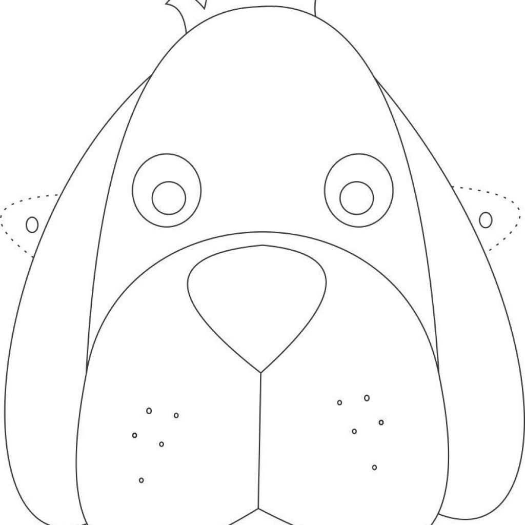 26 Images Of Dog Animal Mask Template Linaca