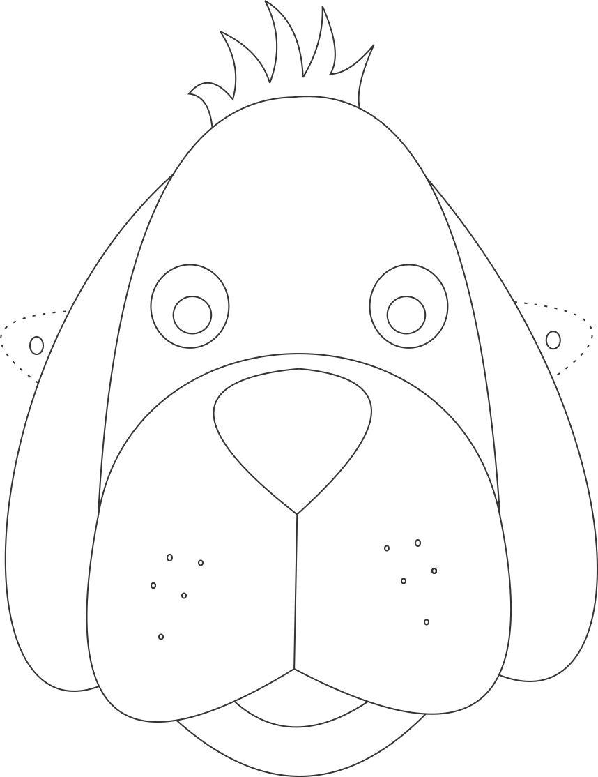 26 Images Of Dog Animal Mask Template Linaca 