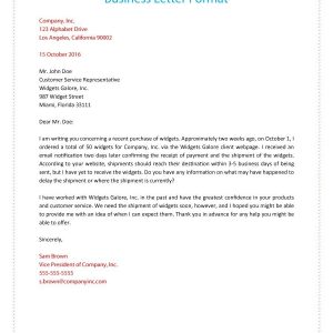 35 Formal Business Letter Format Templates Examples Template Lab