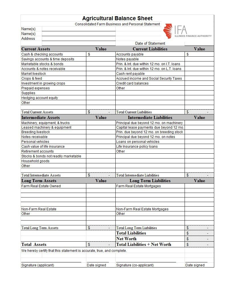 38 Free Balance Sheet Templates Examples Template Lab 