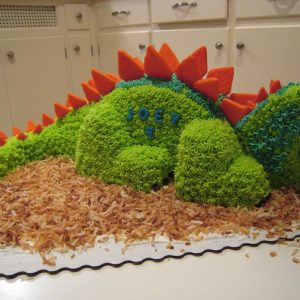 3d Dinosaur Birthday Cake 5 Steps With Pictures