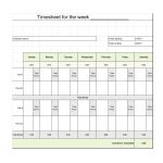 40 Free Timesheet Time Card Templates Template Lab