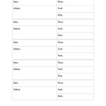 40 Phone Email Contact List Templates Word Excel Template Lab