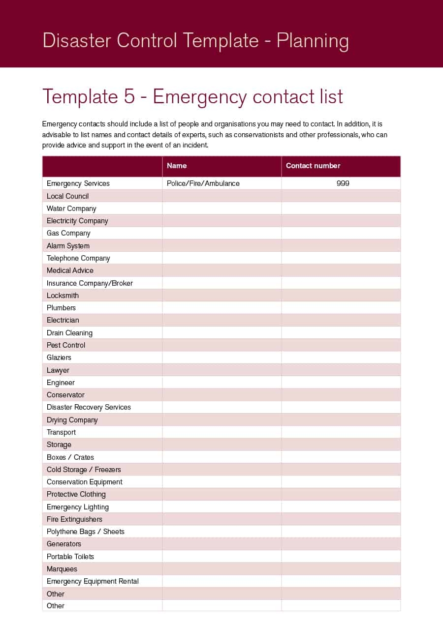 40 Phone Email Contact List Templates Word Excel Template Lab 