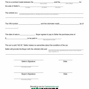 42 Printable Vehicle Purchase Agreement Templates Template Lab