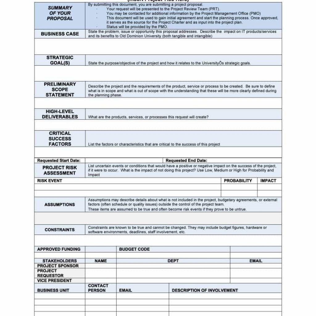 43 Professional Project Proposal Templates Template Lab