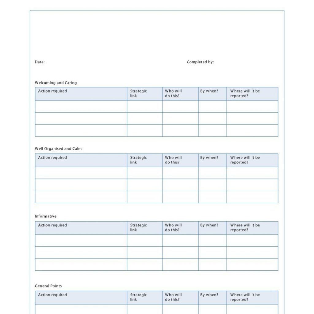 45 Free Action Plan Templates Corrective Emergency Business