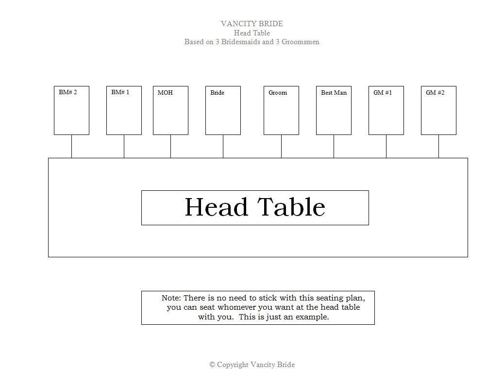 6 Free Wedding Seating Chart Templates