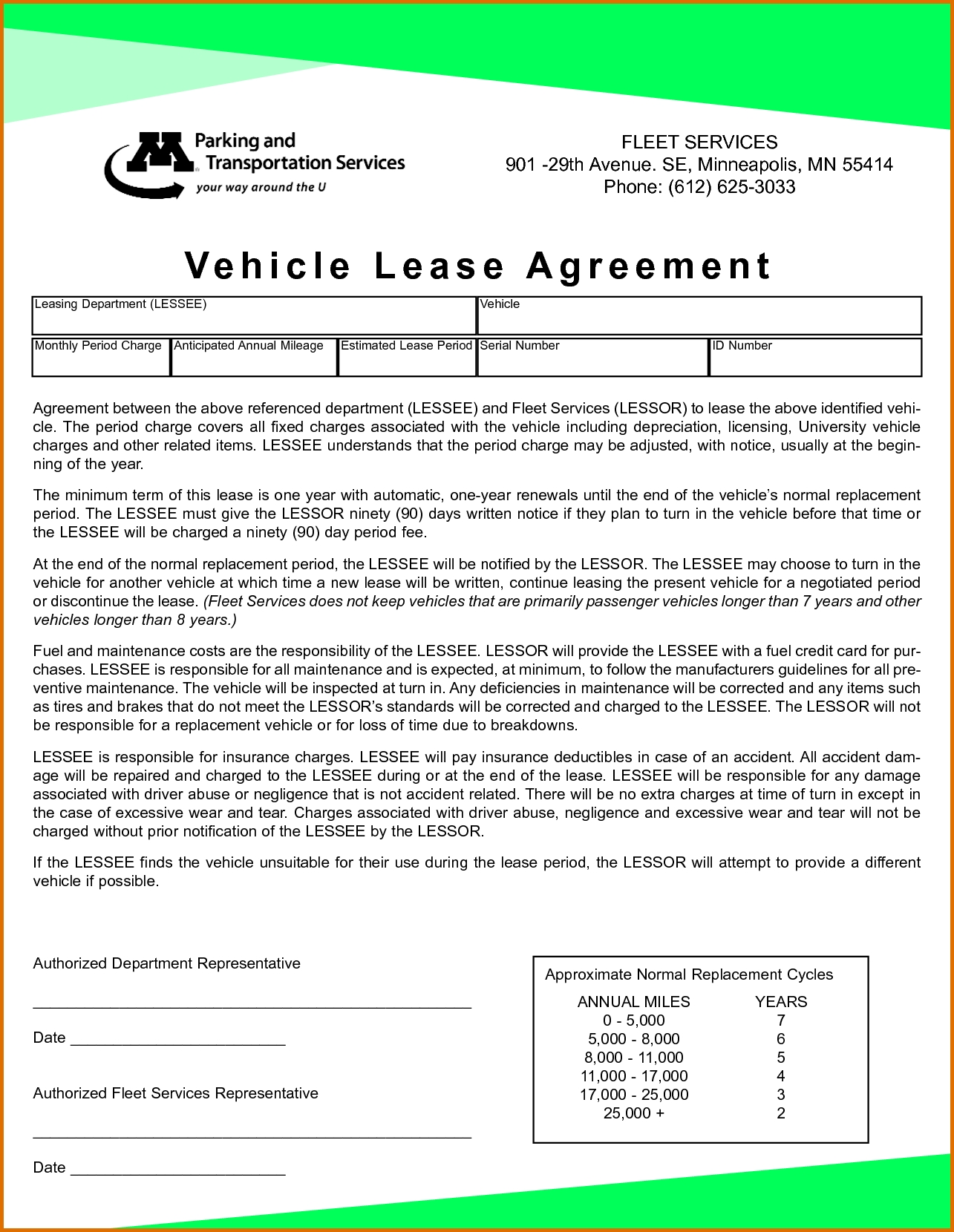 Agreement Free Printable Vehicle Lease Agreement Vehicle Lease 