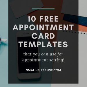 Appointment Card Template 10 Free Resources For Small Business