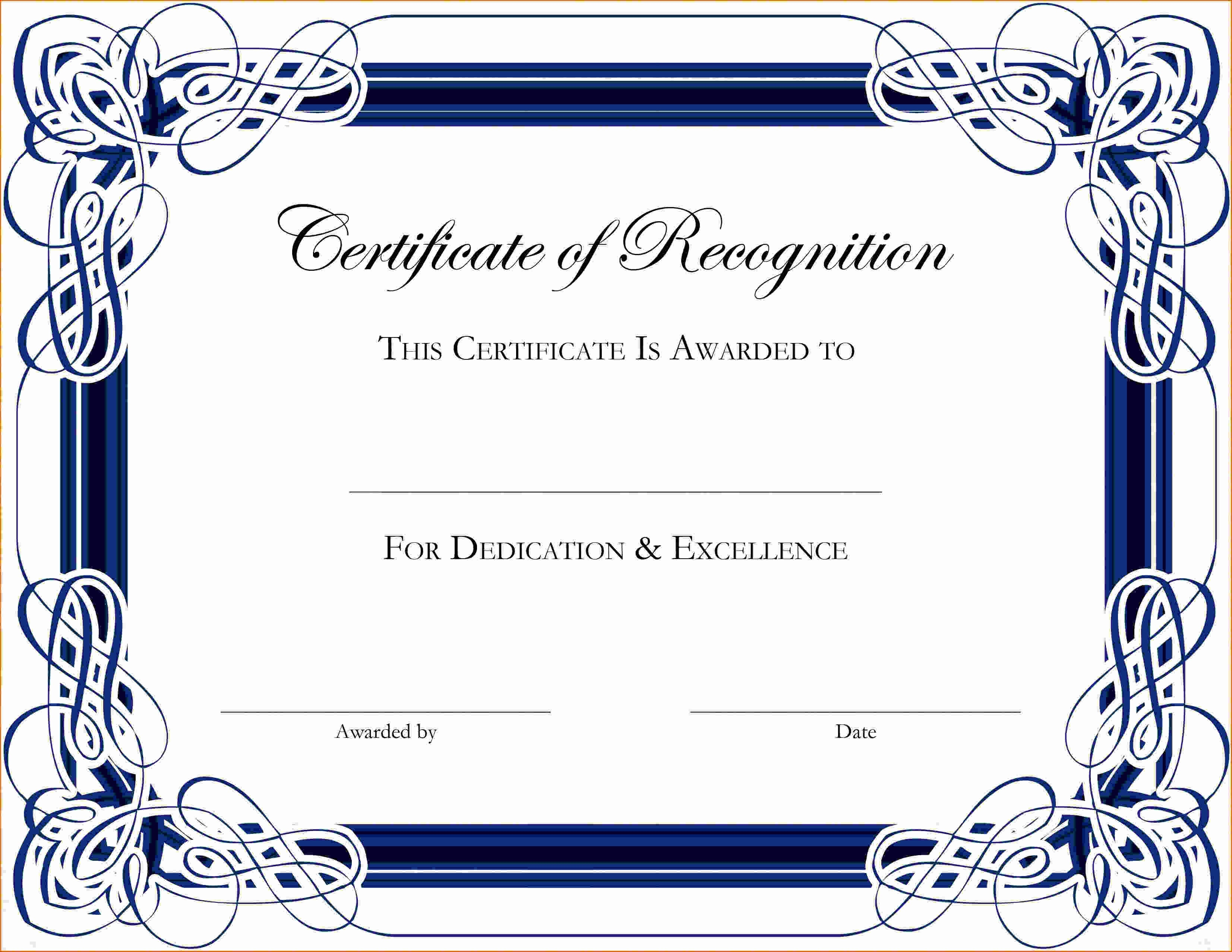 Appreciation Certificate Templates For Word Best Of 5 Certificate Of