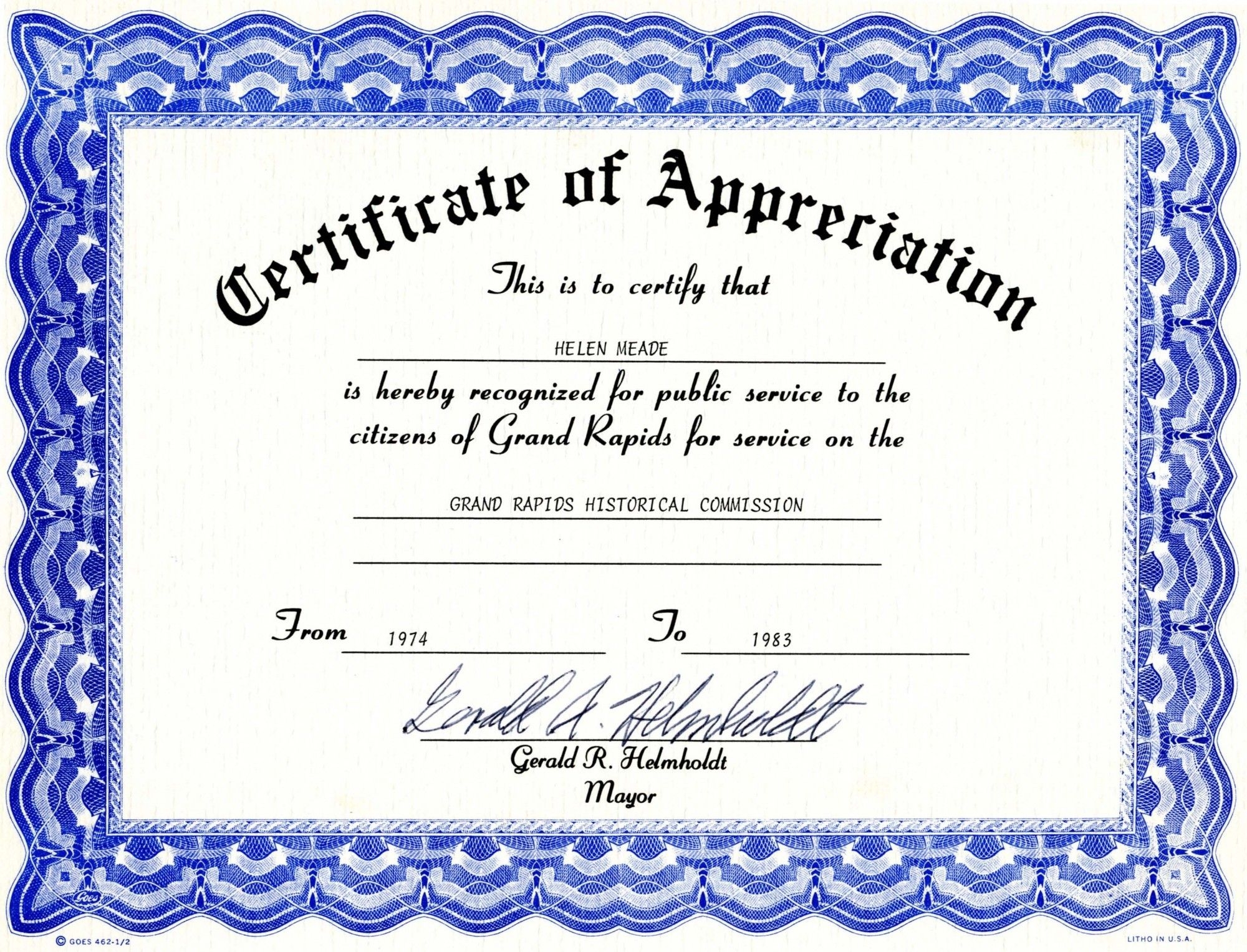 Appreciation Certificate Templates Free Download Besttemplates123 