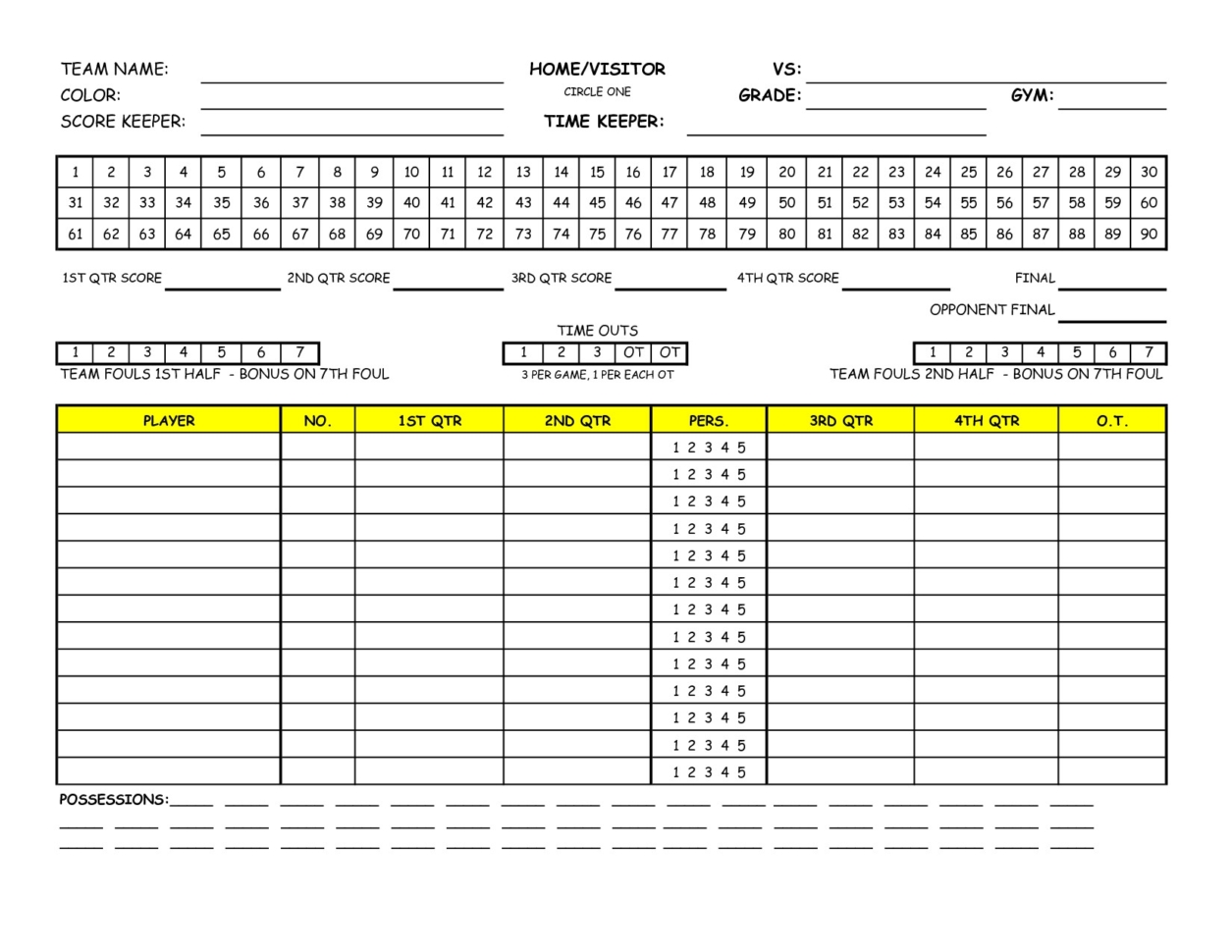 Basketball Roster Template Underbergdorfbibco