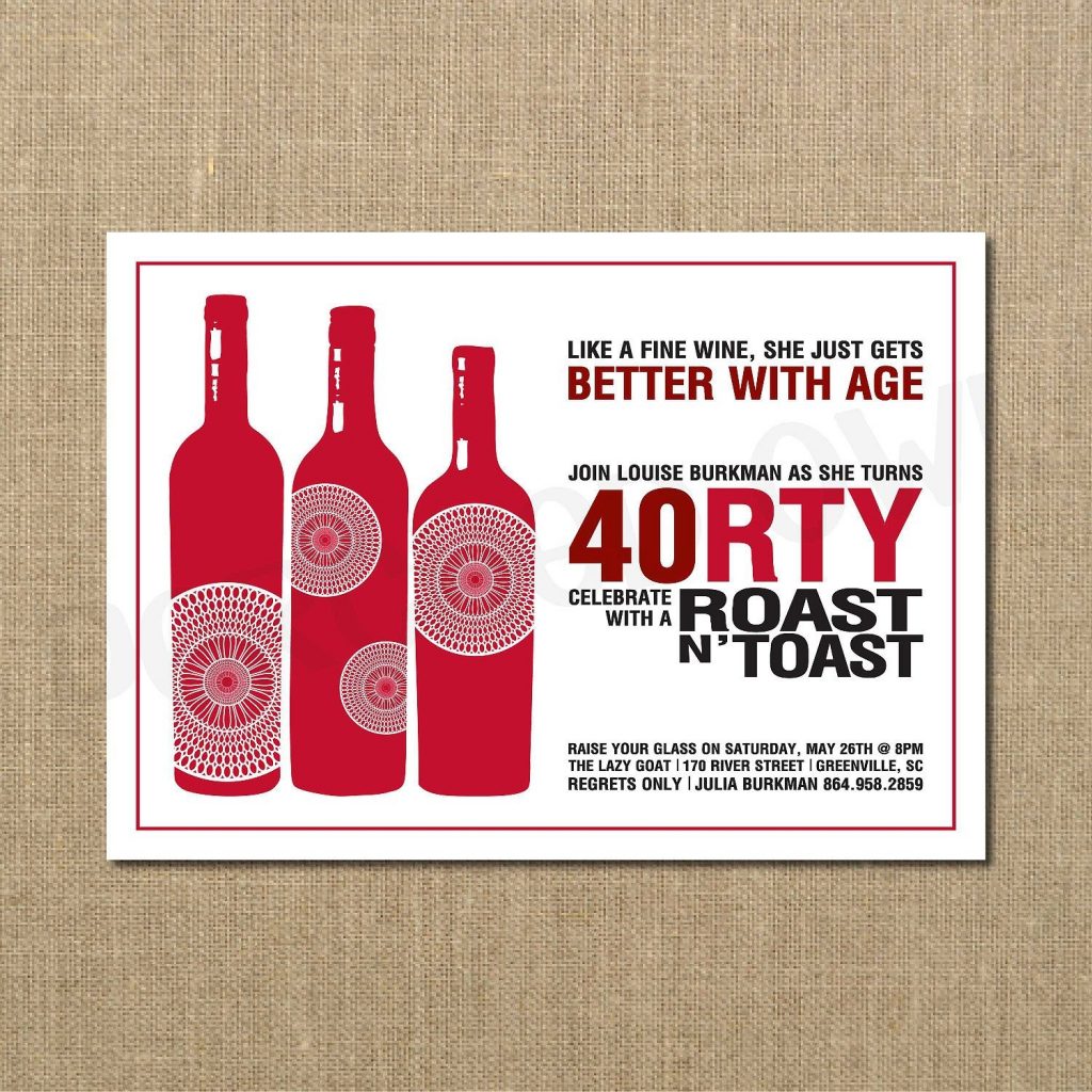 Better With Age Birthday Invitation Like A Fine Wine Surprise