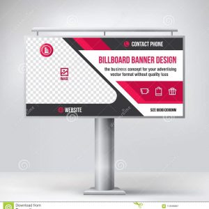 Billboard Design Template Banner For Outdoor Advertising Posting