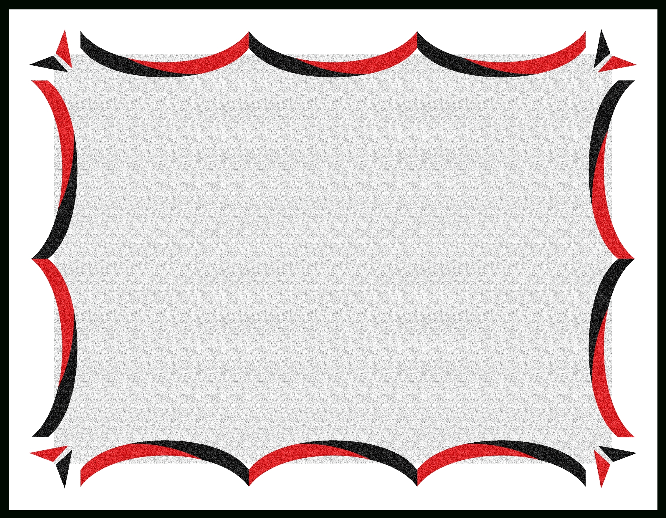 Black And Red Border Templates Vectorborders 