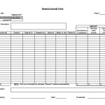 Blank Journal Entry Form Template Wosing Template Design