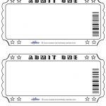 Blank Printable Admit One Invitations Coolest Free Printables