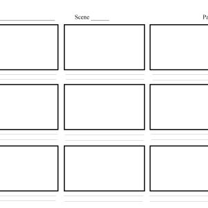 Blank Storyboard For Those Who Might Want It Filmmakers