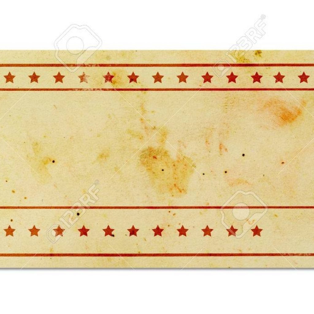 Blank Vintage Ticket Stock Photo Picture And Royalty Free Image