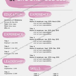 Blush Resume Contact Brookegudgelgmail Sorority Rush