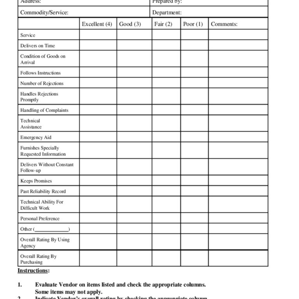 Brilliant Ideas For Evaluation Forms Templates Excel With Worksheet