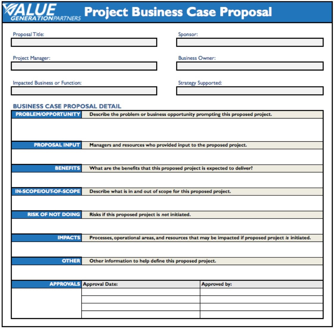 Business Case Template Make It Simple To Do Business With You You 