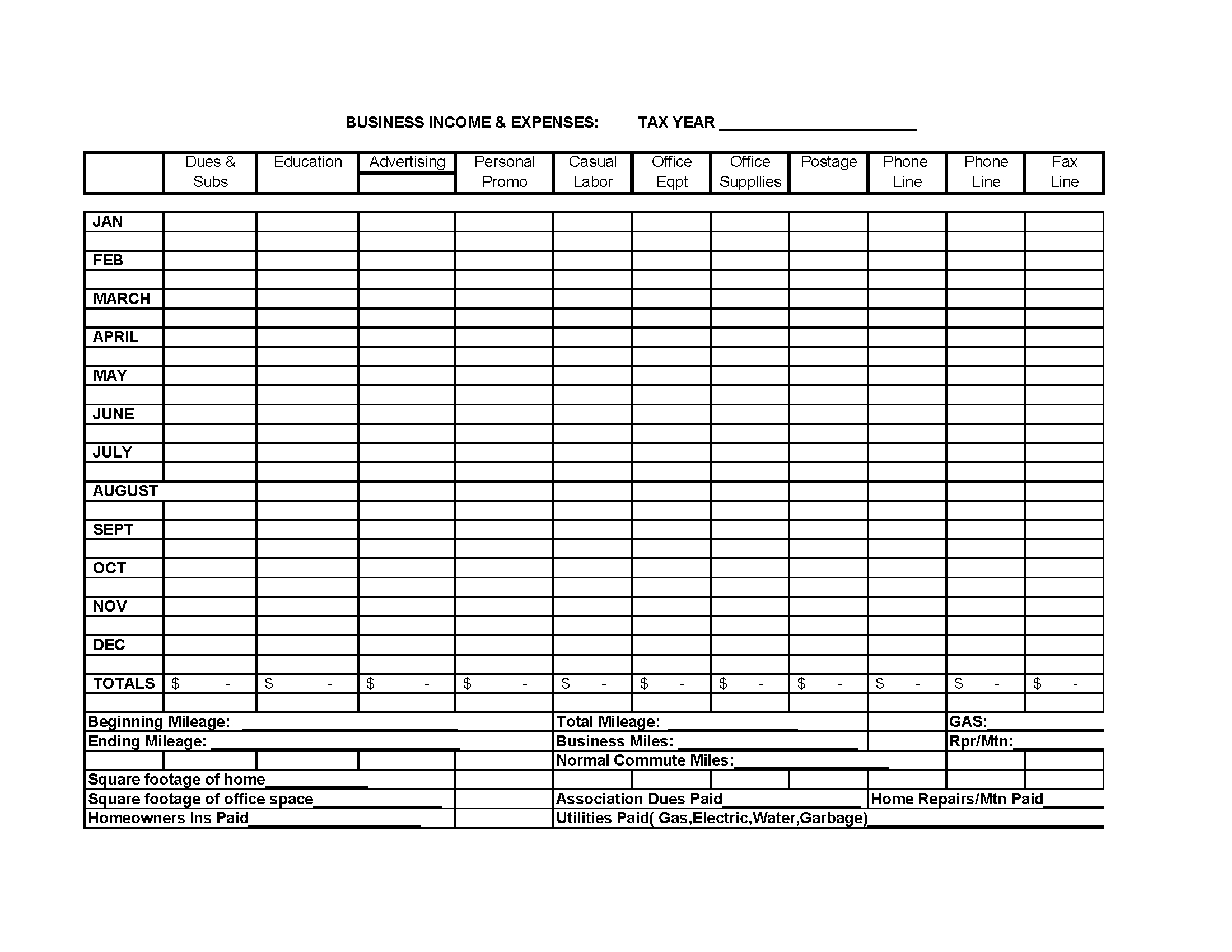 Business Income Expense Spreadsheet Template Business Budget