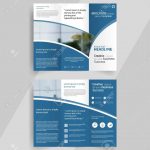 Business Tri Fold Brochure Layout Design Vector A4 Brochure