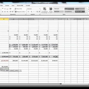 Capital Budgeting In Excel Example Youtube