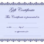 Certificate Templates Gift Certificate Template Free Pdf