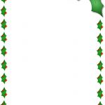 Christmas Holly Border Page Public Domain Clip Art Image Wpclipart