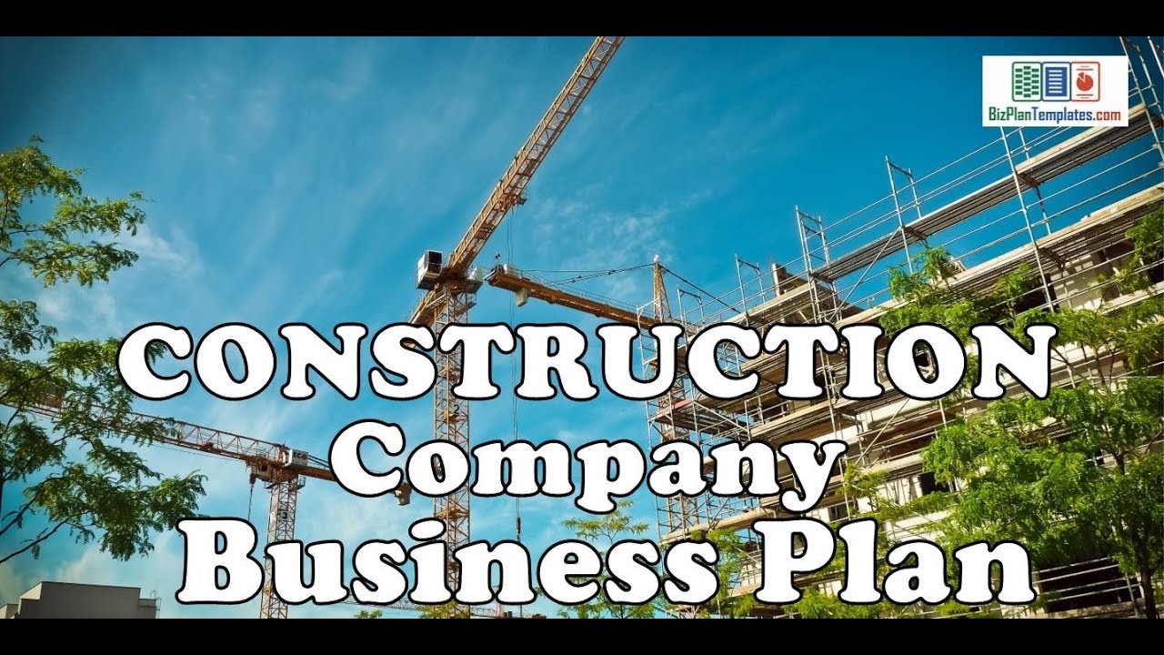 Construction Company Business Plan Template With Example Sample 